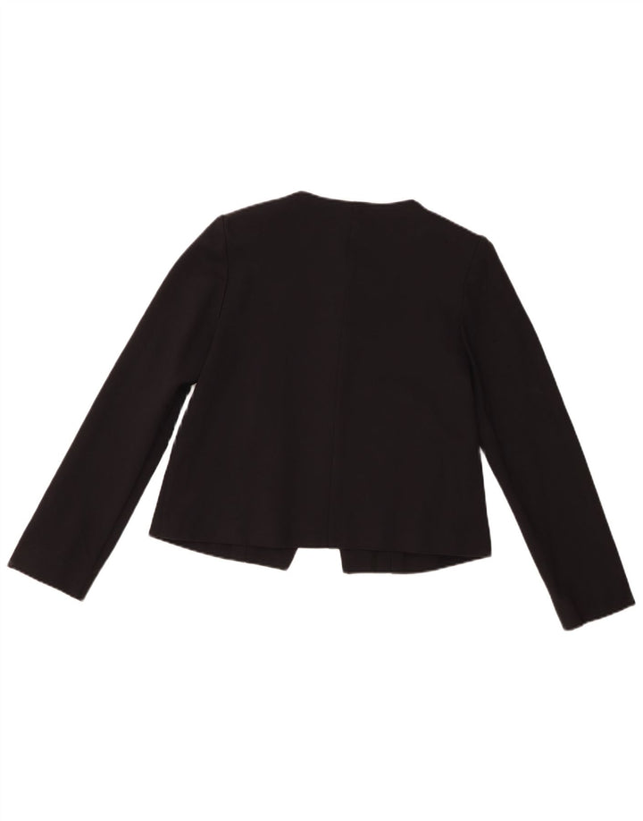 Jaqueta Blazer Feminina Whistles Crop 3 Botões Reino Unido 10 Pequena Viscose Preta