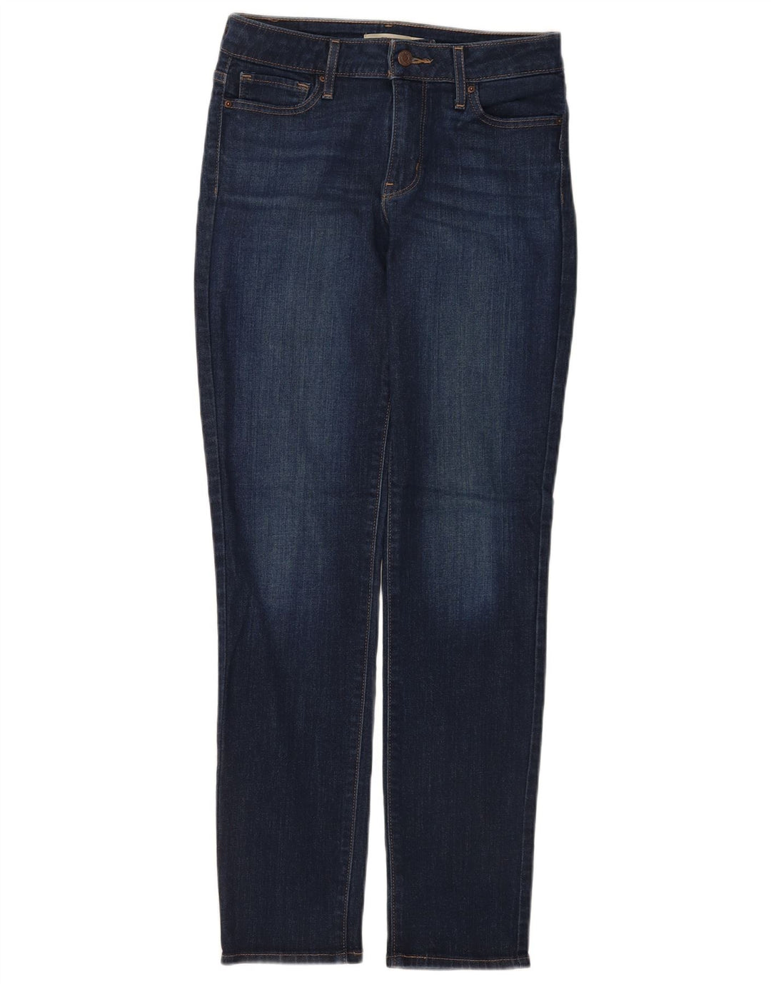 Calça jeans feminina Levi's 712 Slim W28 L32 azul marinho algodão