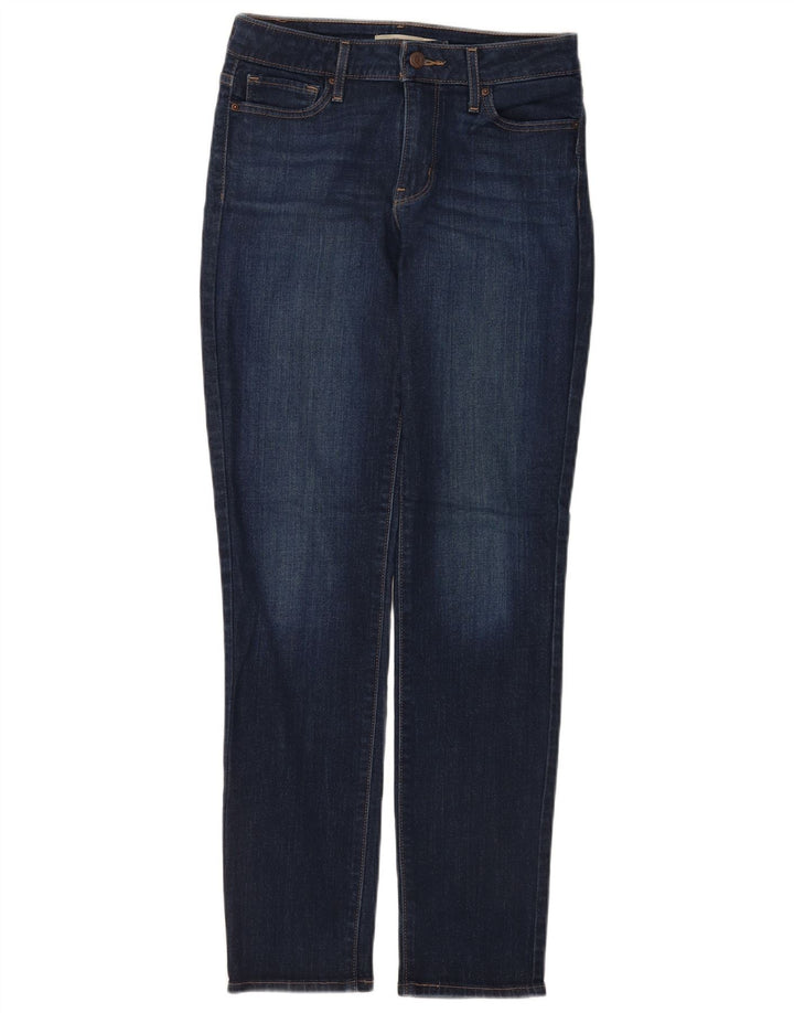 Calça jeans feminina Levi's 712 Slim W28 L32 azul marinho algodão