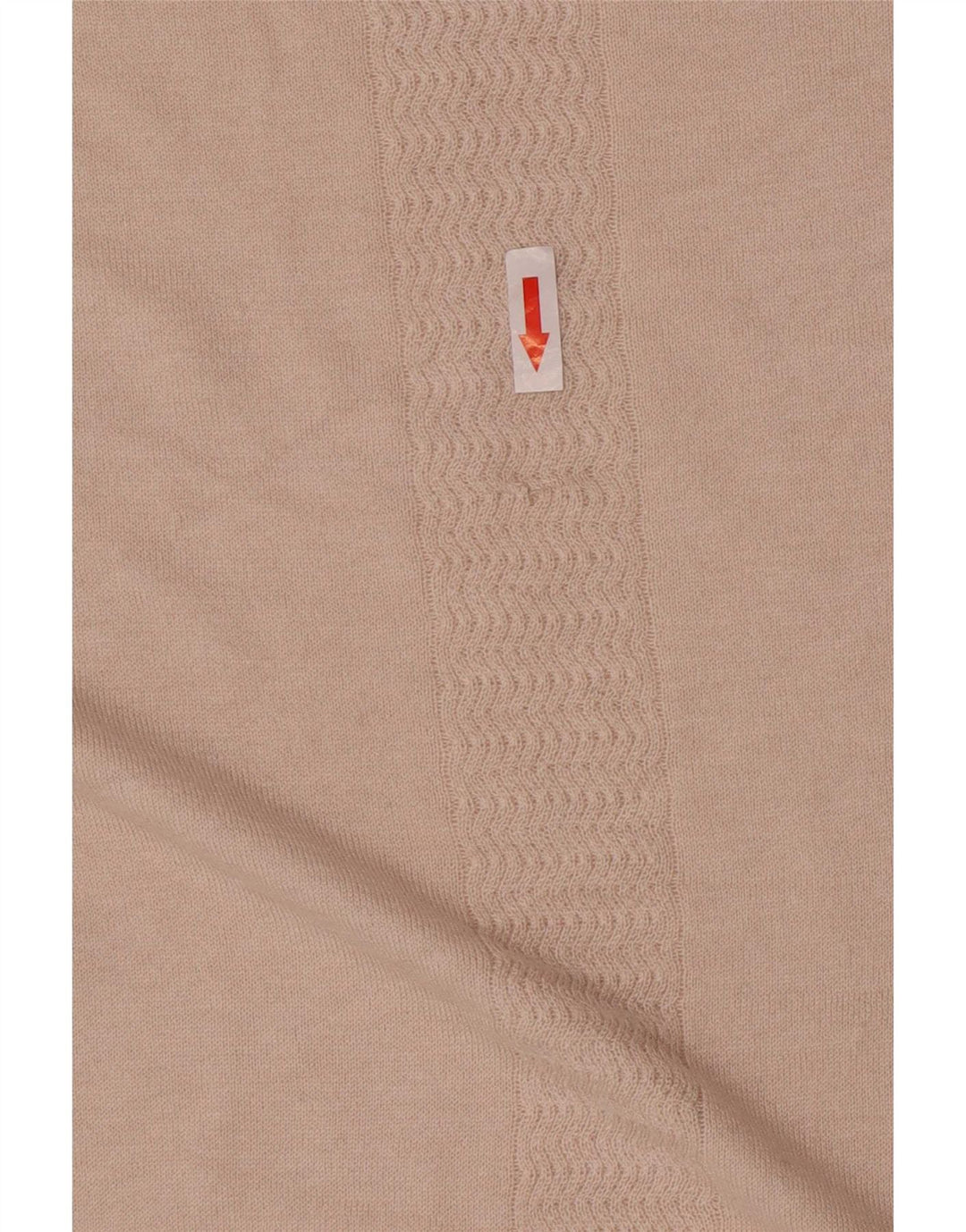 Jigsaw Suéter feminino grande com gola canoa Reino Unido 10 pequeno bege viscose