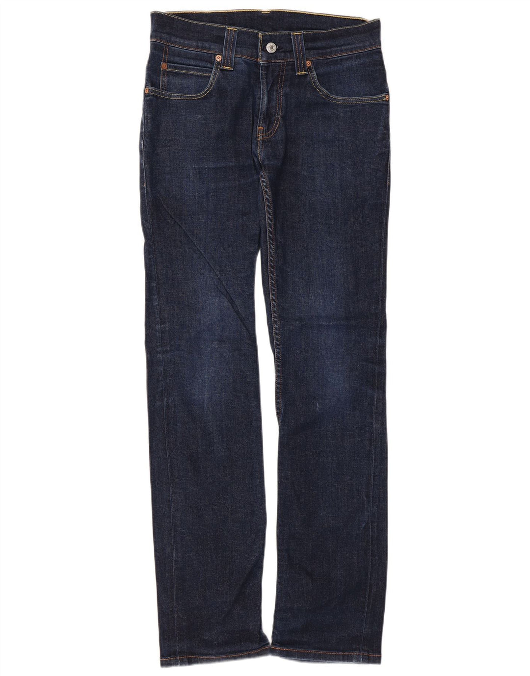 Calça Jeans Slim Feminina Levi's W30 L32 Azul Marinho Algodão