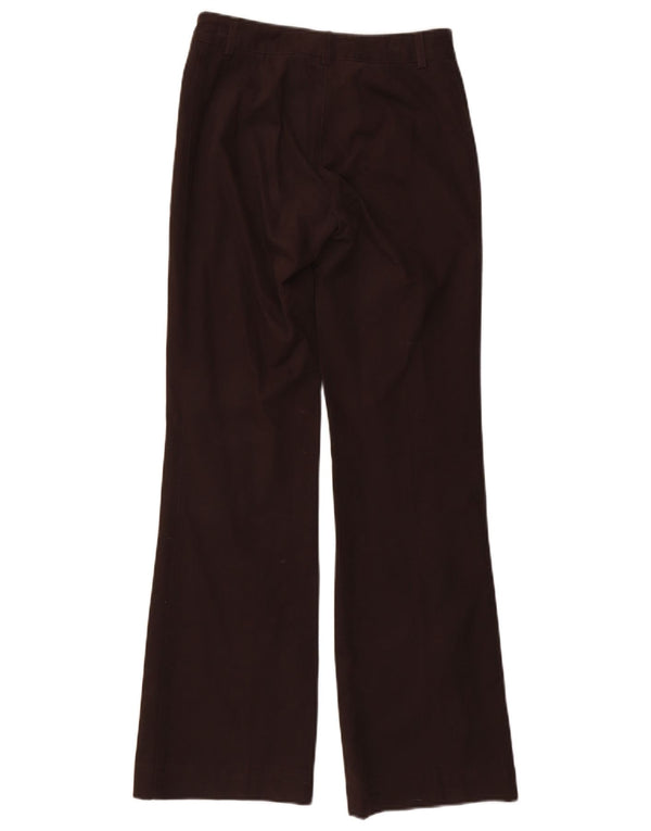 Calça casual feminina Massimo Dutti Bootcut EU 36 XS W26 L31 algodão marrom