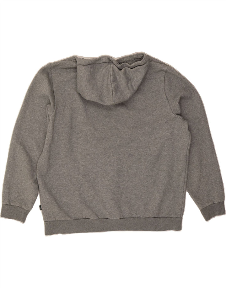 PUMA Mens Graphic Hoodie Jumper XL Grey Cotton Vintage Puma and Second-Hand Puma from Messina Hembry 