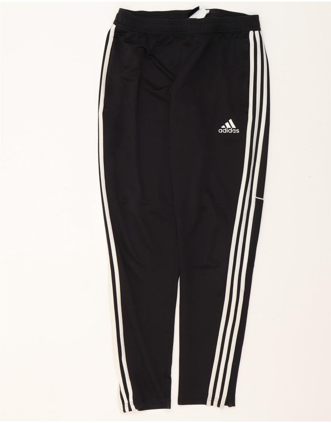 Calças de treino masculinas ADIDAS poliéster preto médio