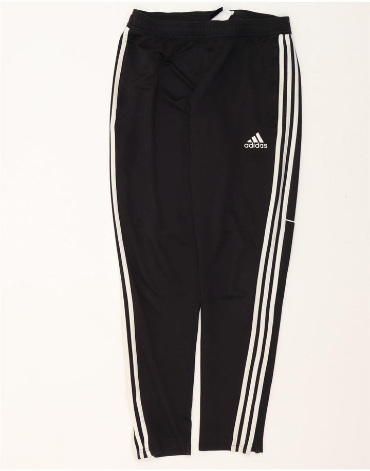 Calças de treino masculinas ADIDAS poliéster preto médio