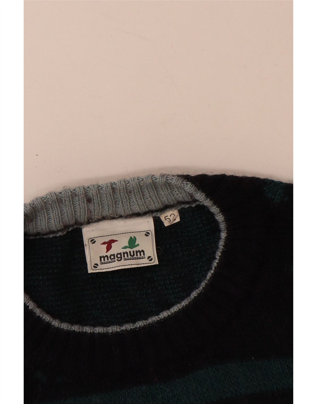 Suéter masculino MAGNUM com gola redonda IT 52 grande azul marinho