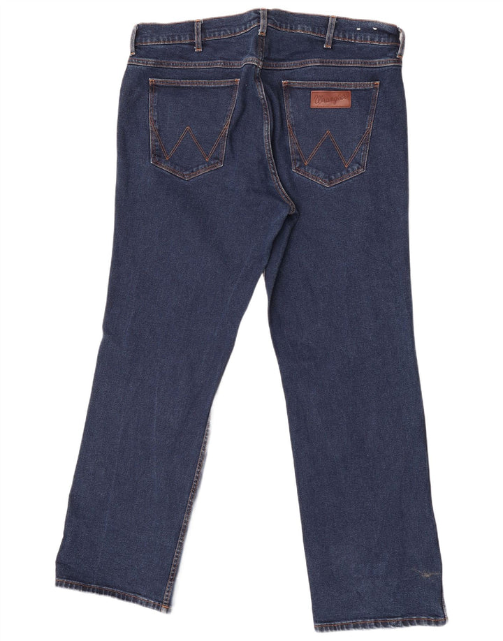 Wrangler Mens Bootcut Jeans W38 L32 Azul Algodão