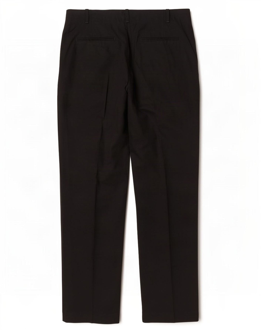 Calça feminina Zara de terno reto UE 42 grande W32 L34 poliéster preto