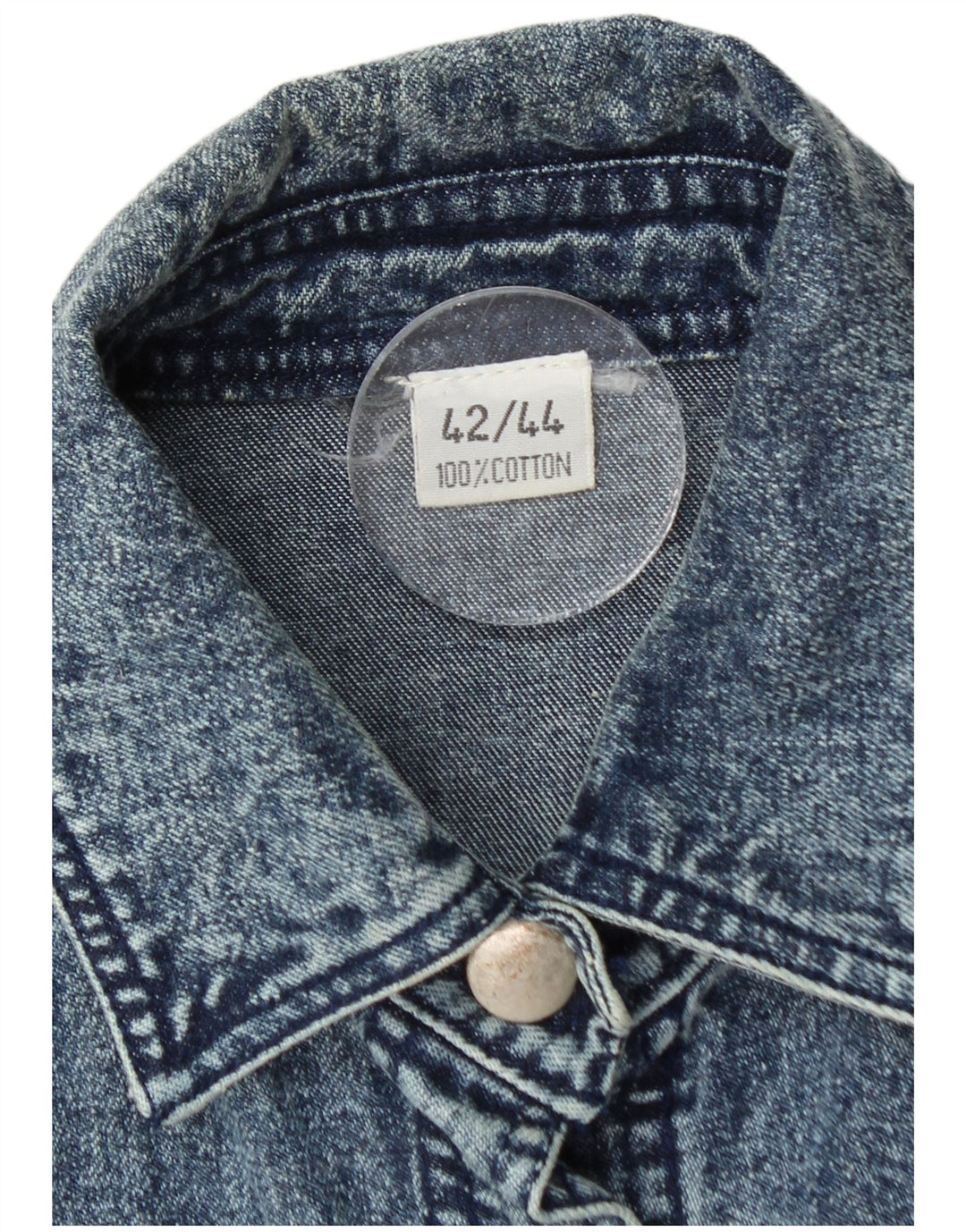 Vestido feminino vintage militar jeans cintura baixa IT 42/44 azul médio