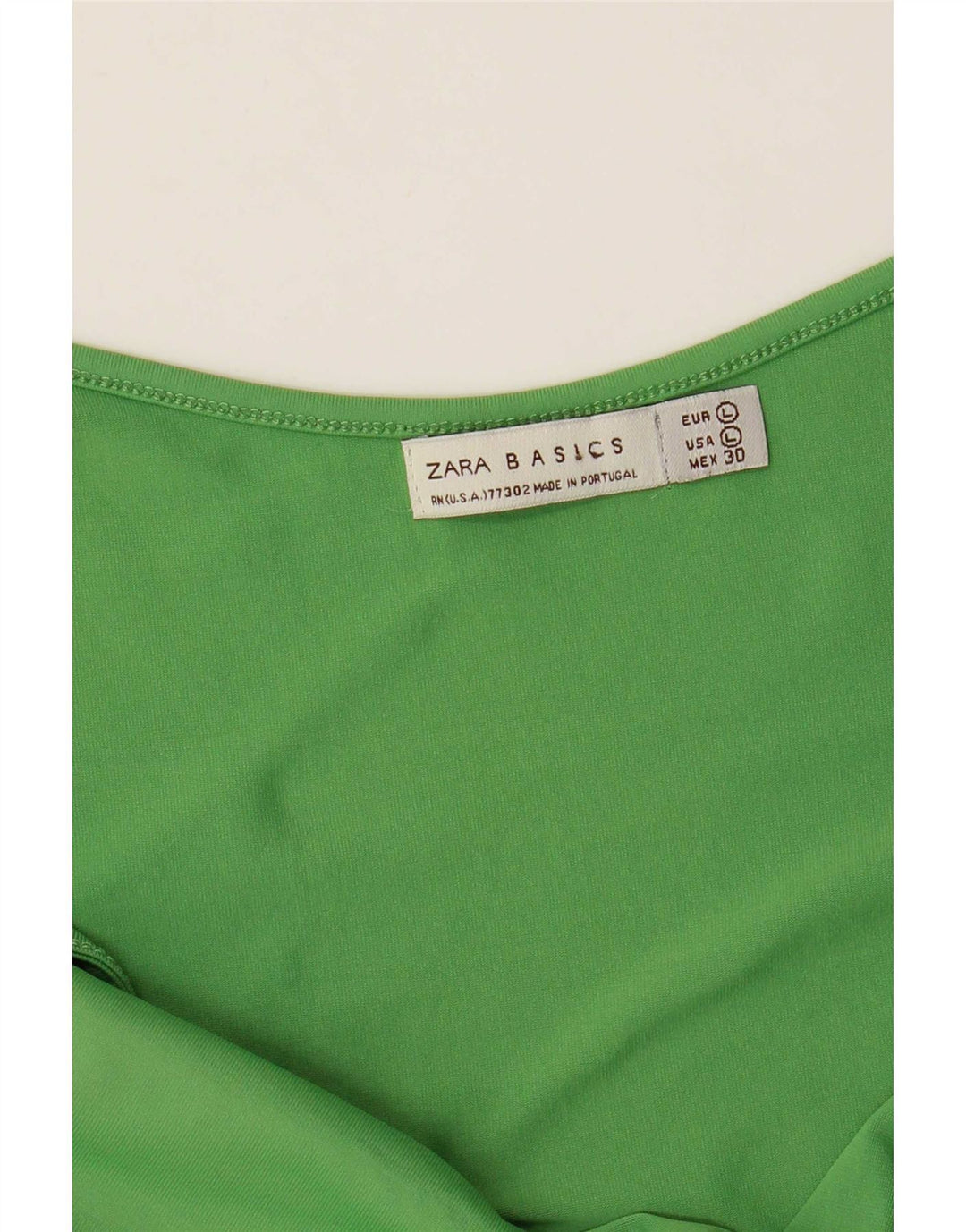 Zara Womens Crop Cami Top Reino Unido 14 Grande Verde