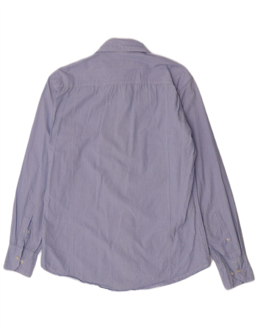 Camisa masculina Kappa grande algodão listrado azul