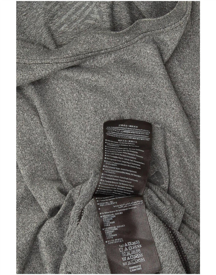 Under Armour Mens Cold Gear Top manga longa poliéster cinza médio