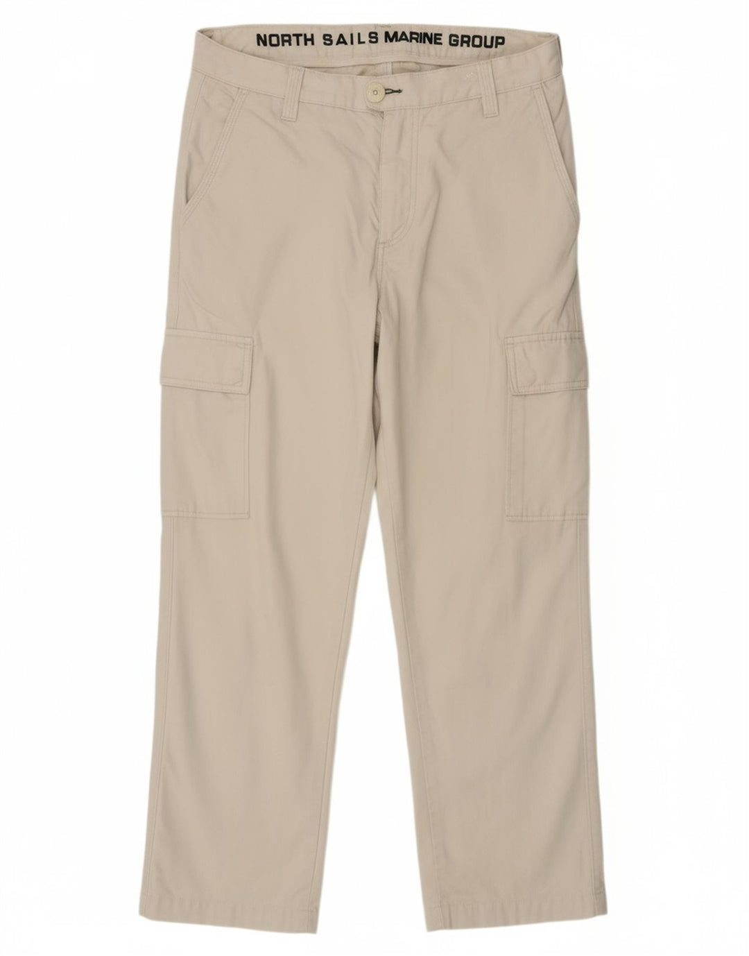 Calça cargo reta masculina NORTH SAILS IT 48 médio W30 L28 algodão branco
