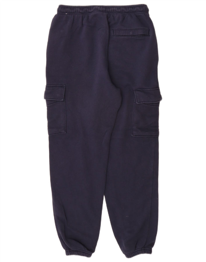 Calça de treino masculina Nike joggers pequeno algodão azul marinho