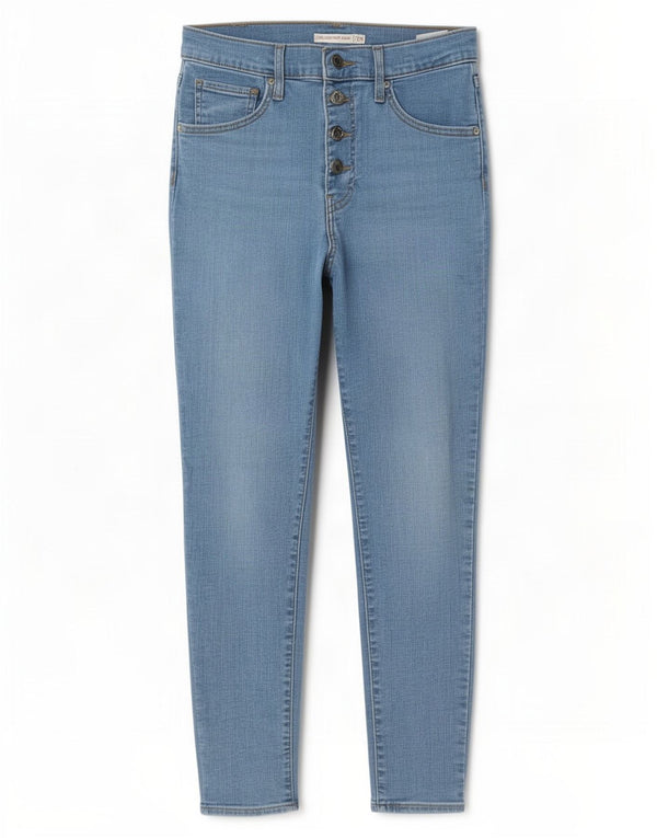 Calça jeans feminina Levi's Mile High Super Skinny W29 L29 azul algodão