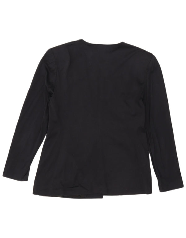 Jaqueta blazer feminina Luisa Spagnoli com peito duplo IT 48 XL azul marinho