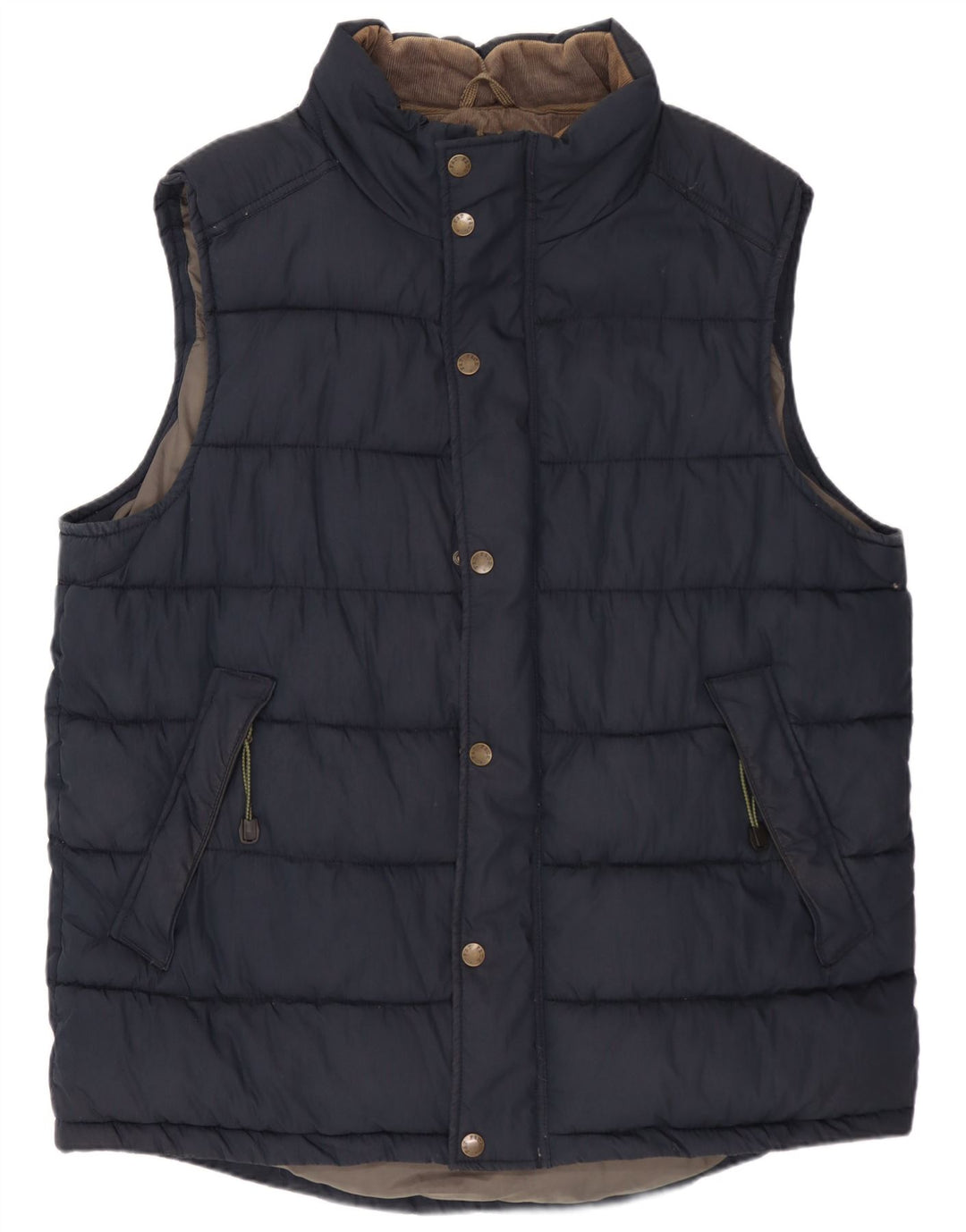 Colete acolchoado masculino FAT FACE UK 42 XL azul marinho poliéster