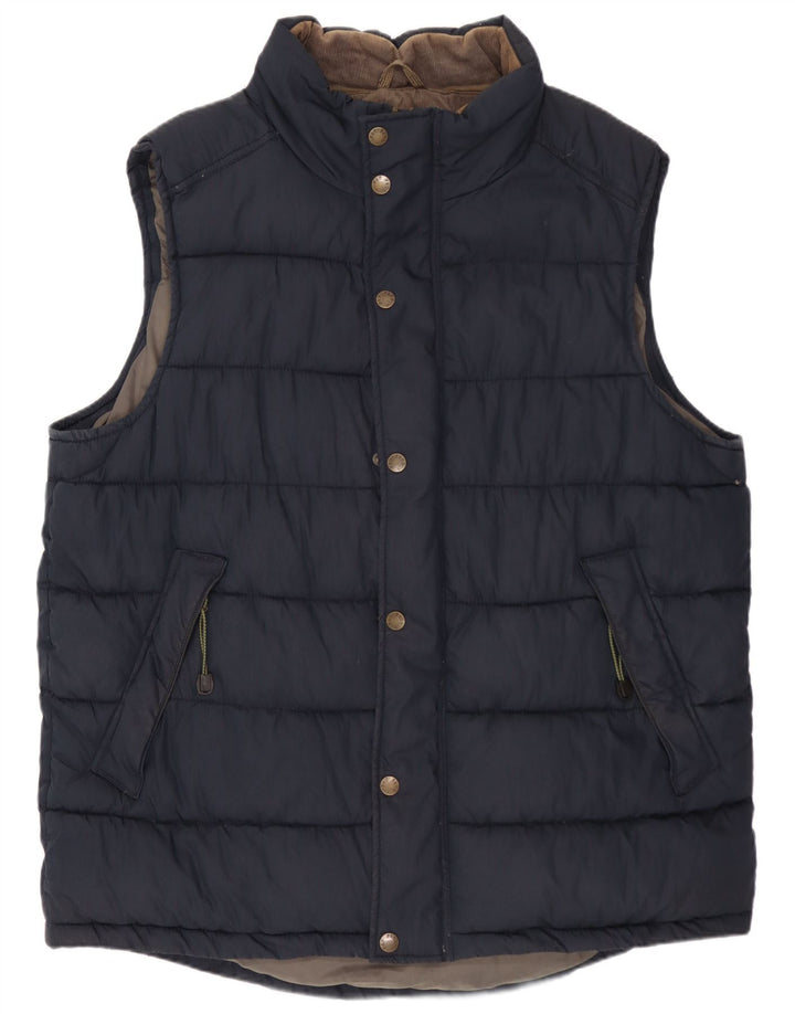 Colete acolchoado masculino FAT FACE UK 42 XL azul marinho poliéster