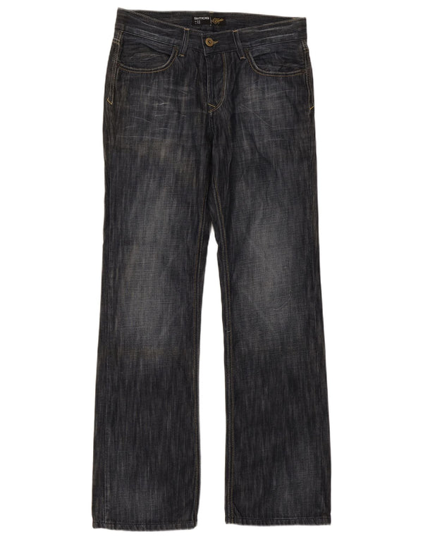 Calça jeans masculina Smog Bootcut W32 L34 azul marinho