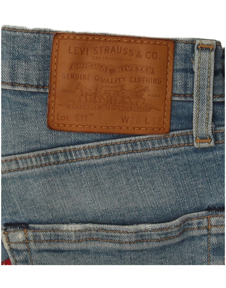 Jeans Levis 511 Slim Masculino W28 L28 Azul