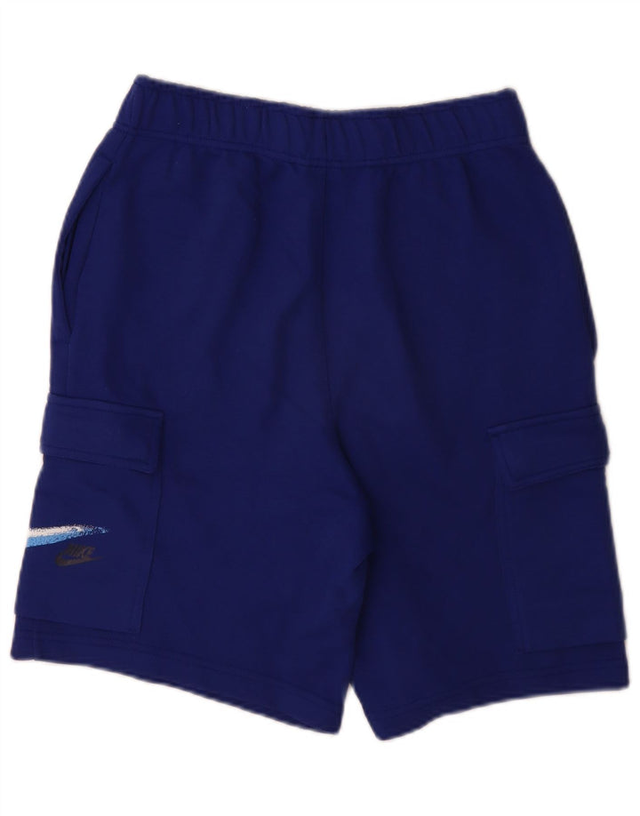 Shorts esportivos gráficos masculinos Nike XS azul algodão