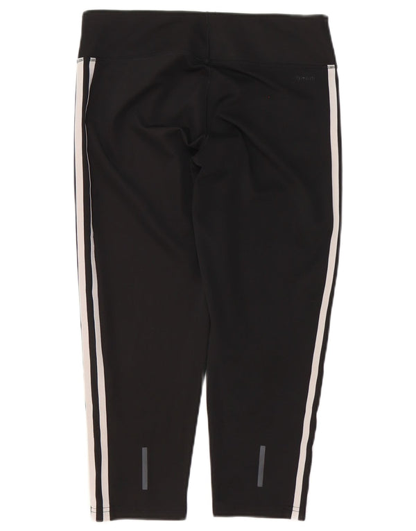 Adidas Womens Climalite Capri Leggings UK 12/14 Médio Preto
