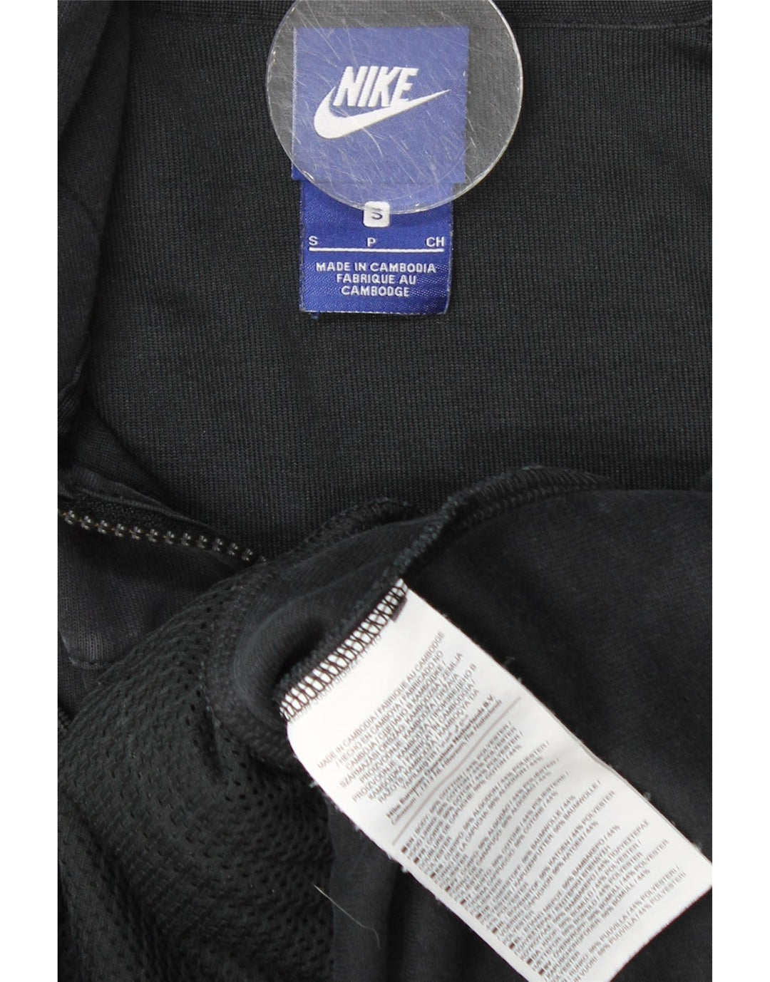 Suéter Nike Masculino Zip com Capuz Pequeno Algodão Preto