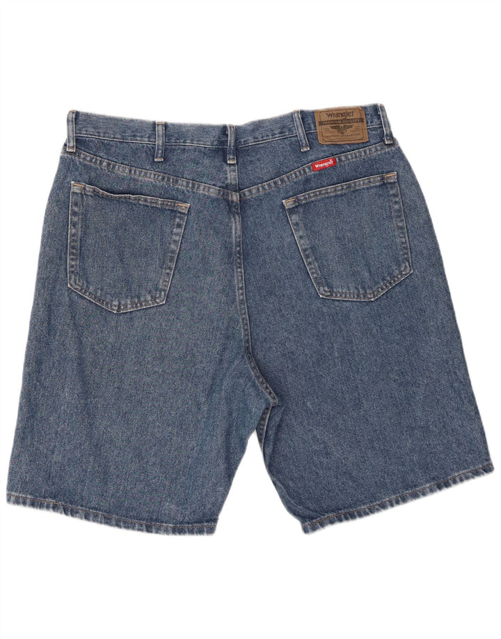 Shorts jeans Wrangler masculino W38 XL azul algodão
