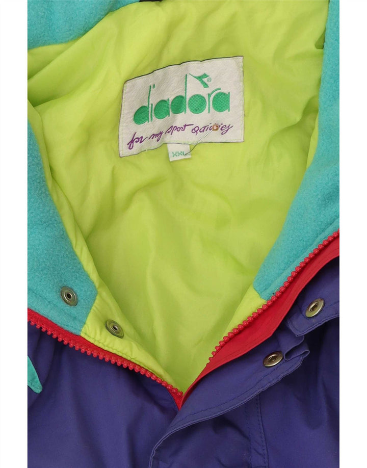 Macacão de esqui feminino Diadora UK 20 2XL poliéster multicolorido