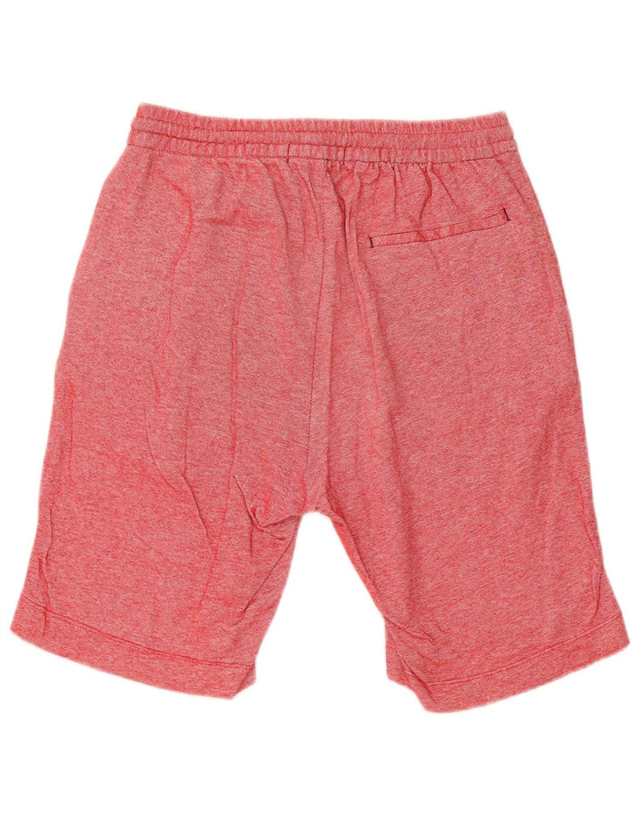 Zara Shorts esportivos masculinos pequenos manchados vermelhos