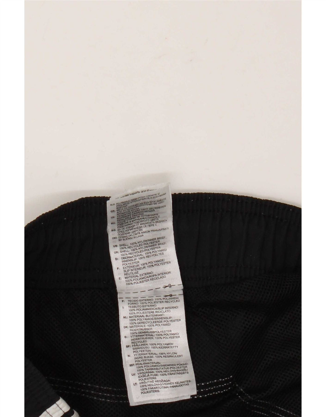 Adidas Mens Natação Shorts Grande Poliamida Preta