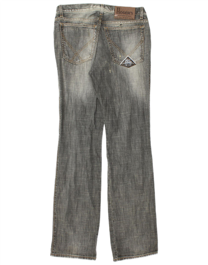 ROY ROGERS Calça jeans reta masculina W33 L36 algodão cinza