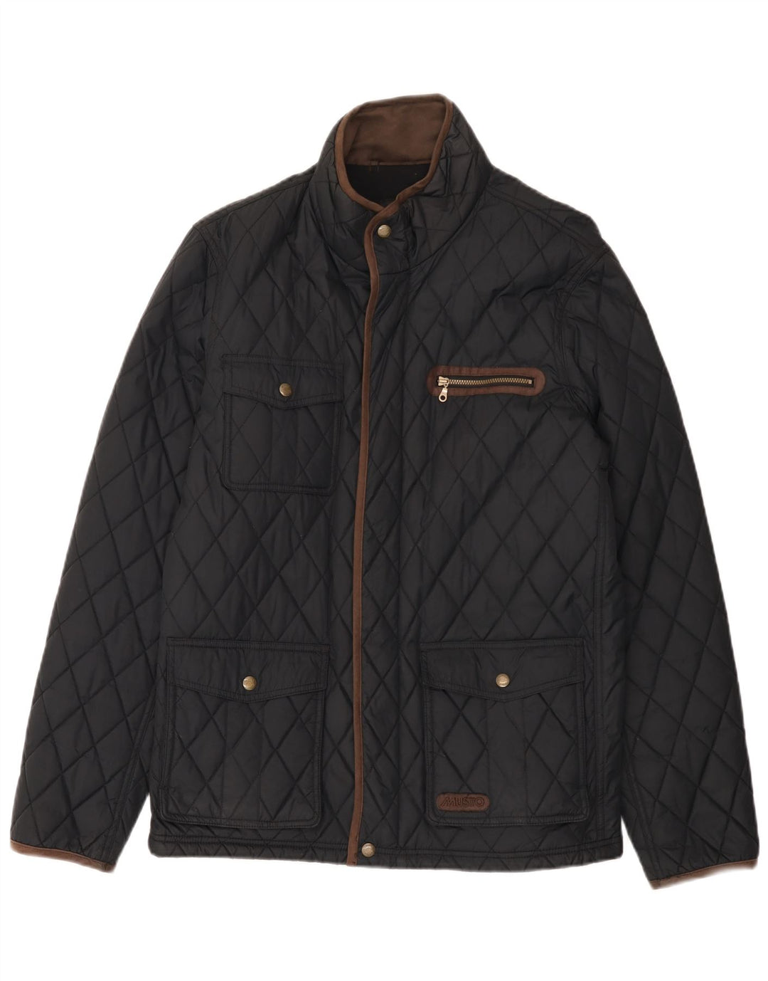 Jaqueta acolchoada masculina Musto UK 40 grande poliamida preta
