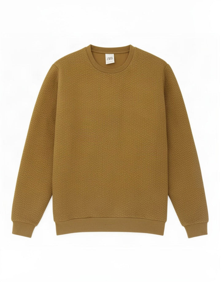 Zara Moletom Masculino Jumper Pequeno Caqui