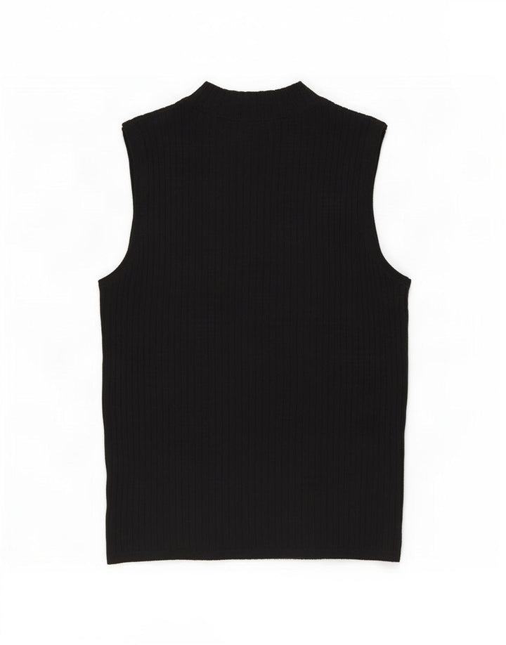 Colete feminino Marks & Spencer UK 10 pequeno preto