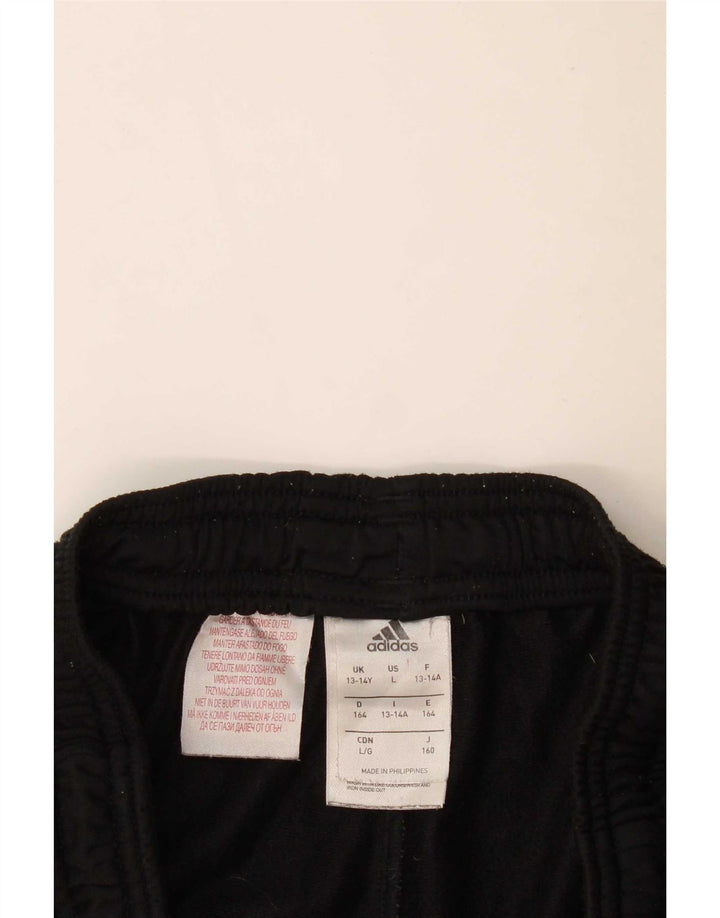 Calças de treino Adidas meninos 13-14 anos preto poliéster