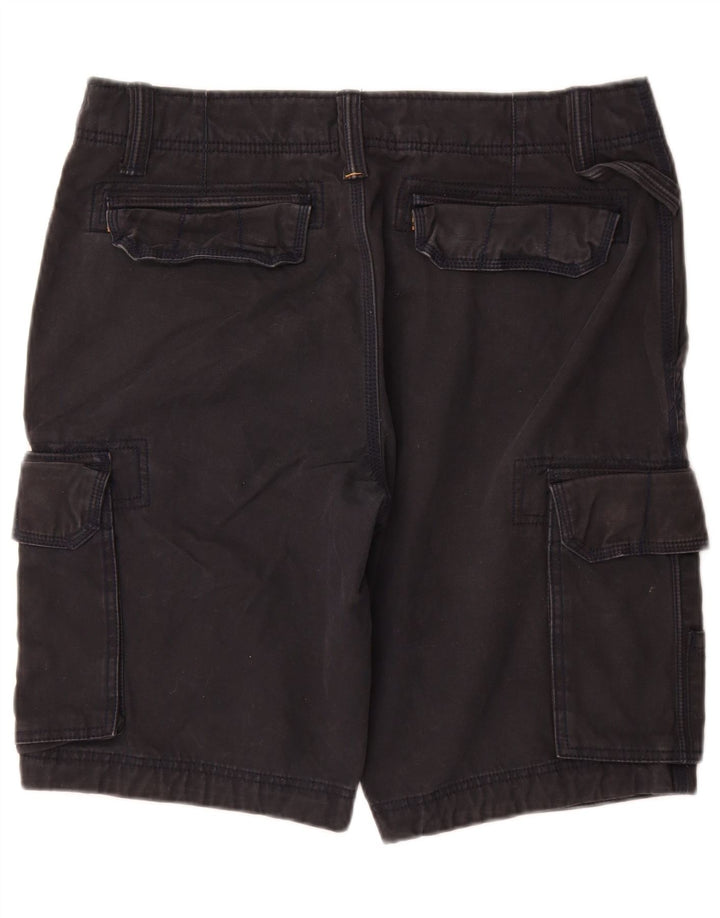 Shorts cargo masculino FAT FACE W34 grande algodão azul marinho