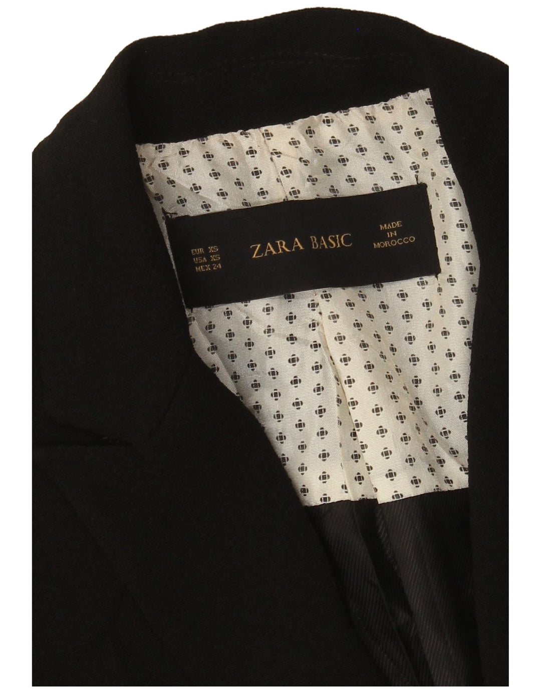 Jaqueta blazer feminina Zara com 1 botão Reino Unido 6 XS preto