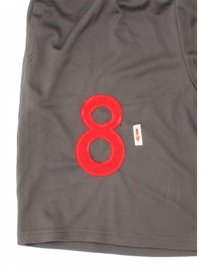 Shorts esportivos gráficos Nike Boys 10-11 anos cinza médio poliéster esportivo