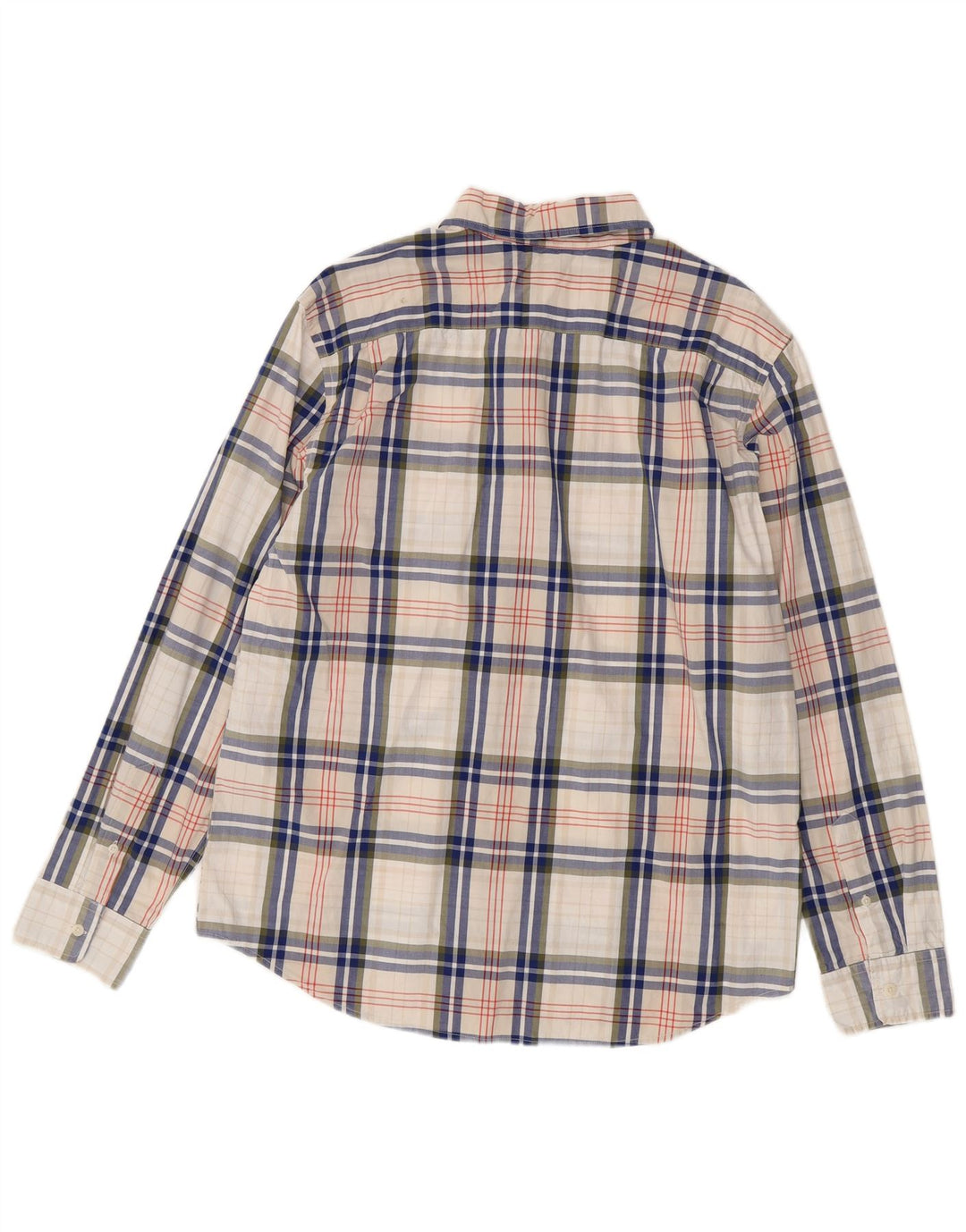 Camisa masculina Levi's Standard Fit grande algodão xadrez branco