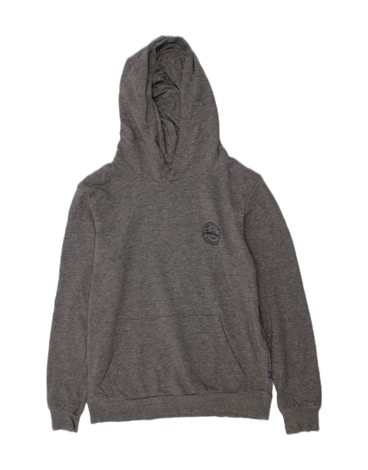 JACK & JONES Boys Hoodie Jumper 13-14 Years Grey Cotton Vintage Jack & Jones and Second-Hand Jack & Jones from Messina Hembry 