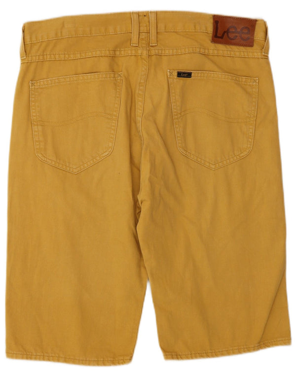 Shorts jeans masculino Lee W32 algodão amarelo médio