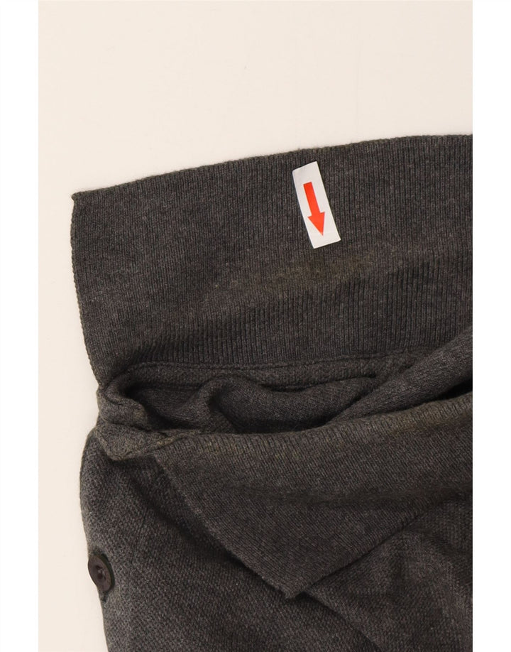 Camisa polo masculina ASICS grande algodão cinza