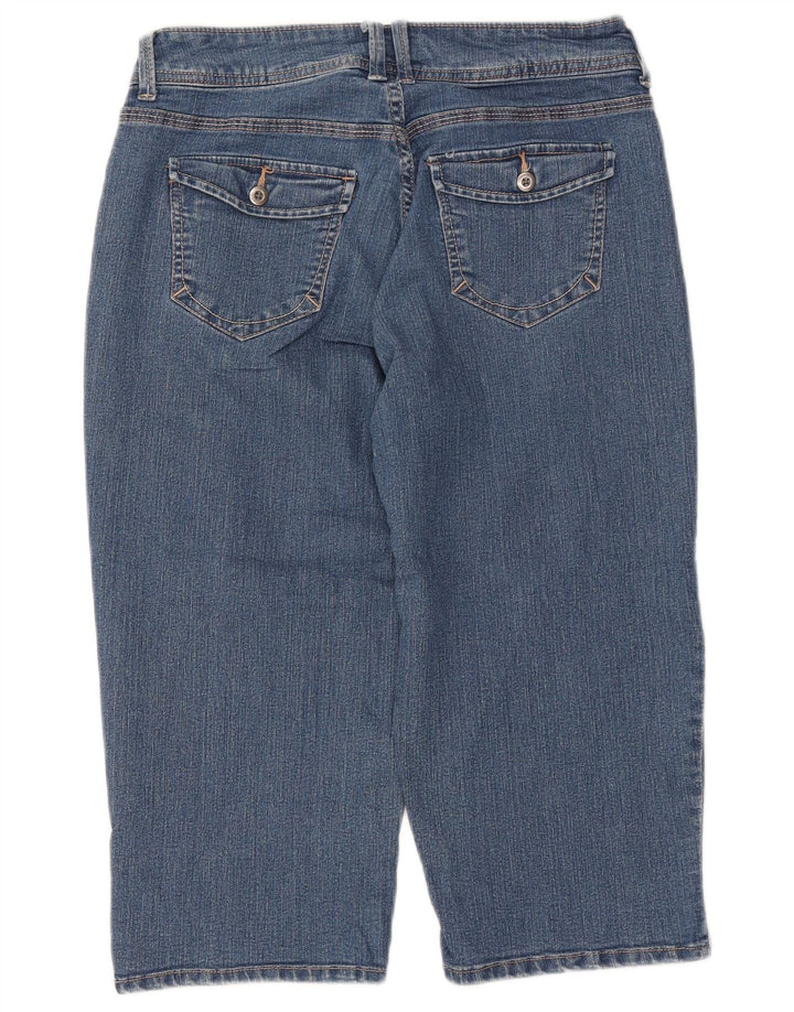 LEE Womens Riders Capri Jeans US 8 Médio W30 L18 Azul Algodão