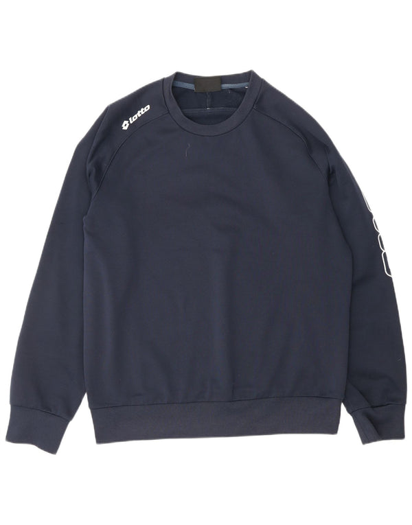 LOTTO moletom gráfico masculino jumper médio azul marinho