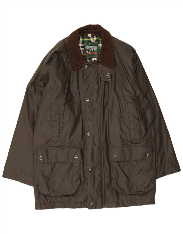 Jaqueta masculina de algodão encerado Hunter IT 52 XL algodão cáqui