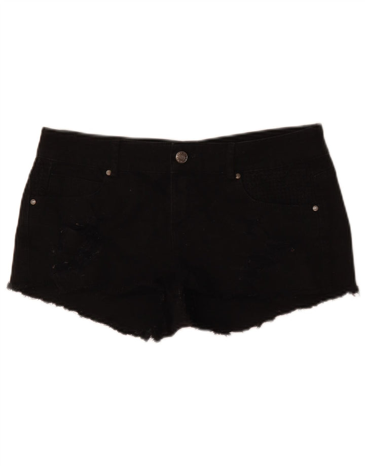 Shorts jeans feminino Zara EU 38 pequeno W28 preto