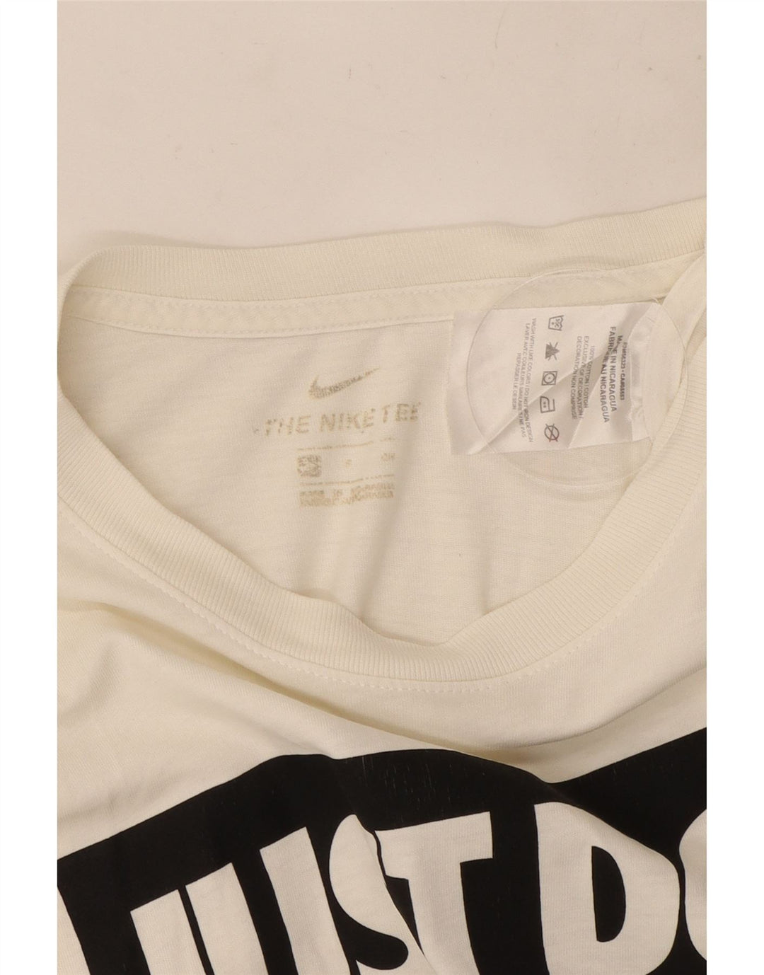 Camiseta Nike masculina gráfica top pequeno algodão branco