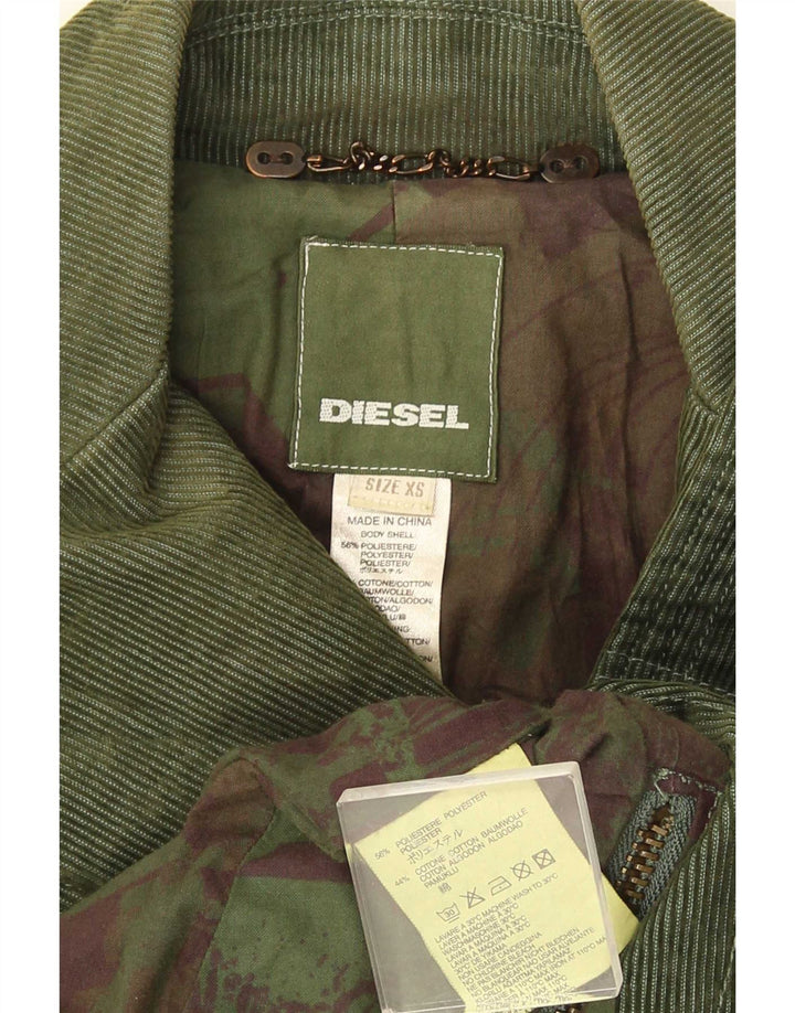 Jaqueta Blazer Feminina Diesel Double Breasted UK 6 XS Verde Poliéster