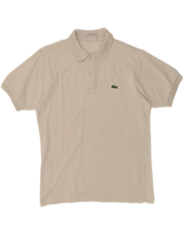 Camisa polo masculina LACOSTE tamanho 3 pequeno algodão branco